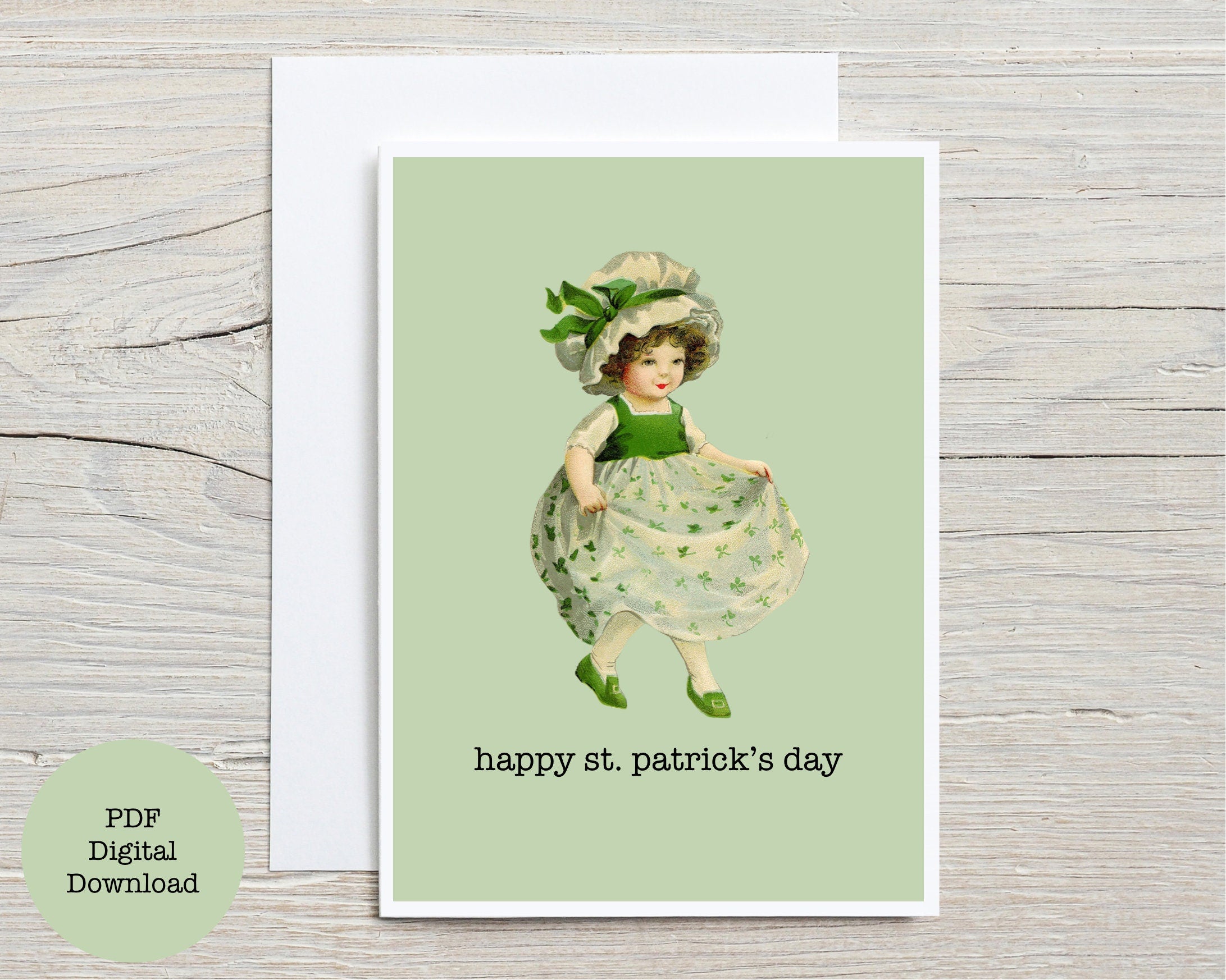St. Patrick's Day Card Digital Download