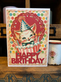 Kitty Happy Birthday Card