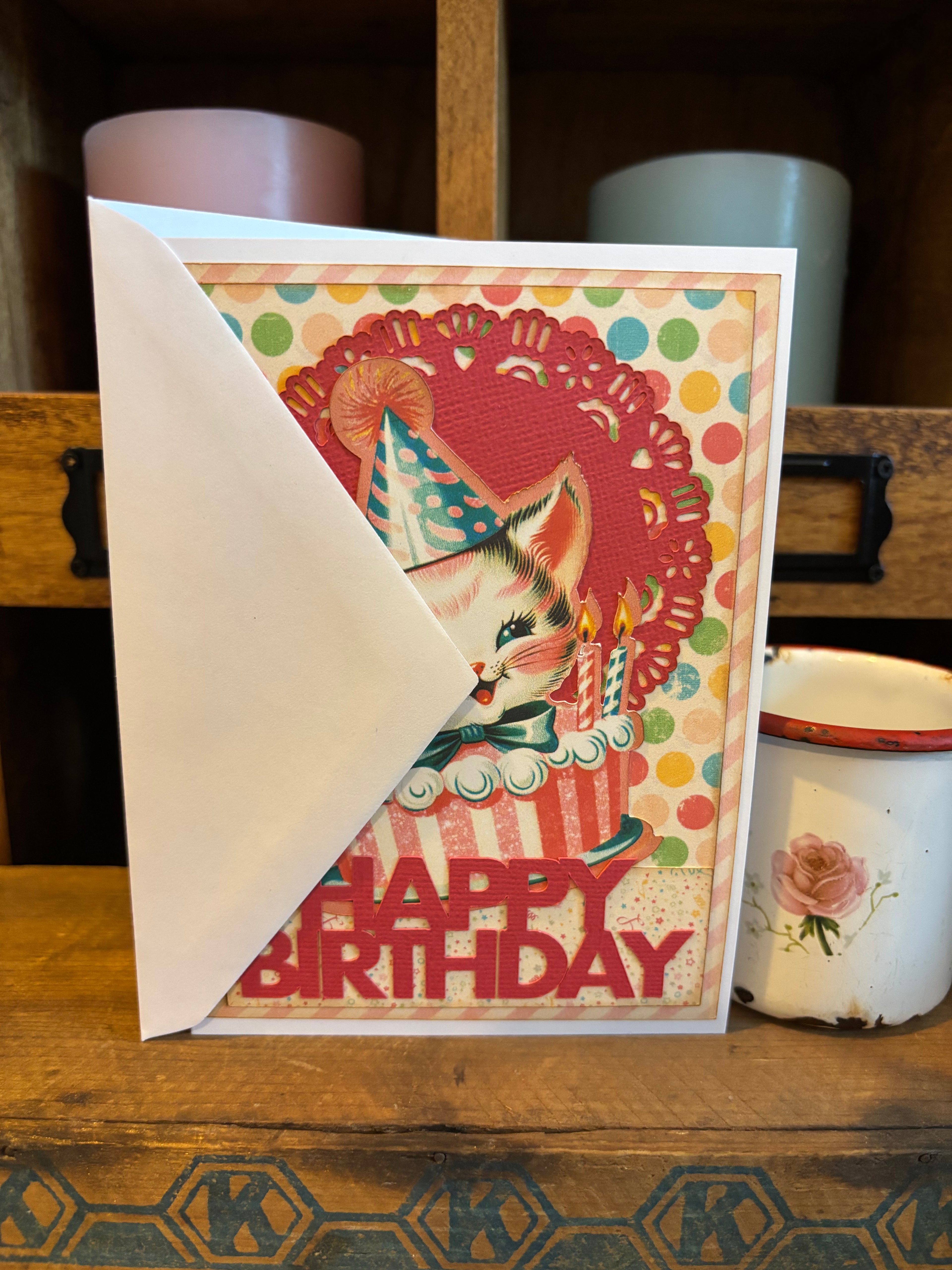 Kitty Happy Birthday Card