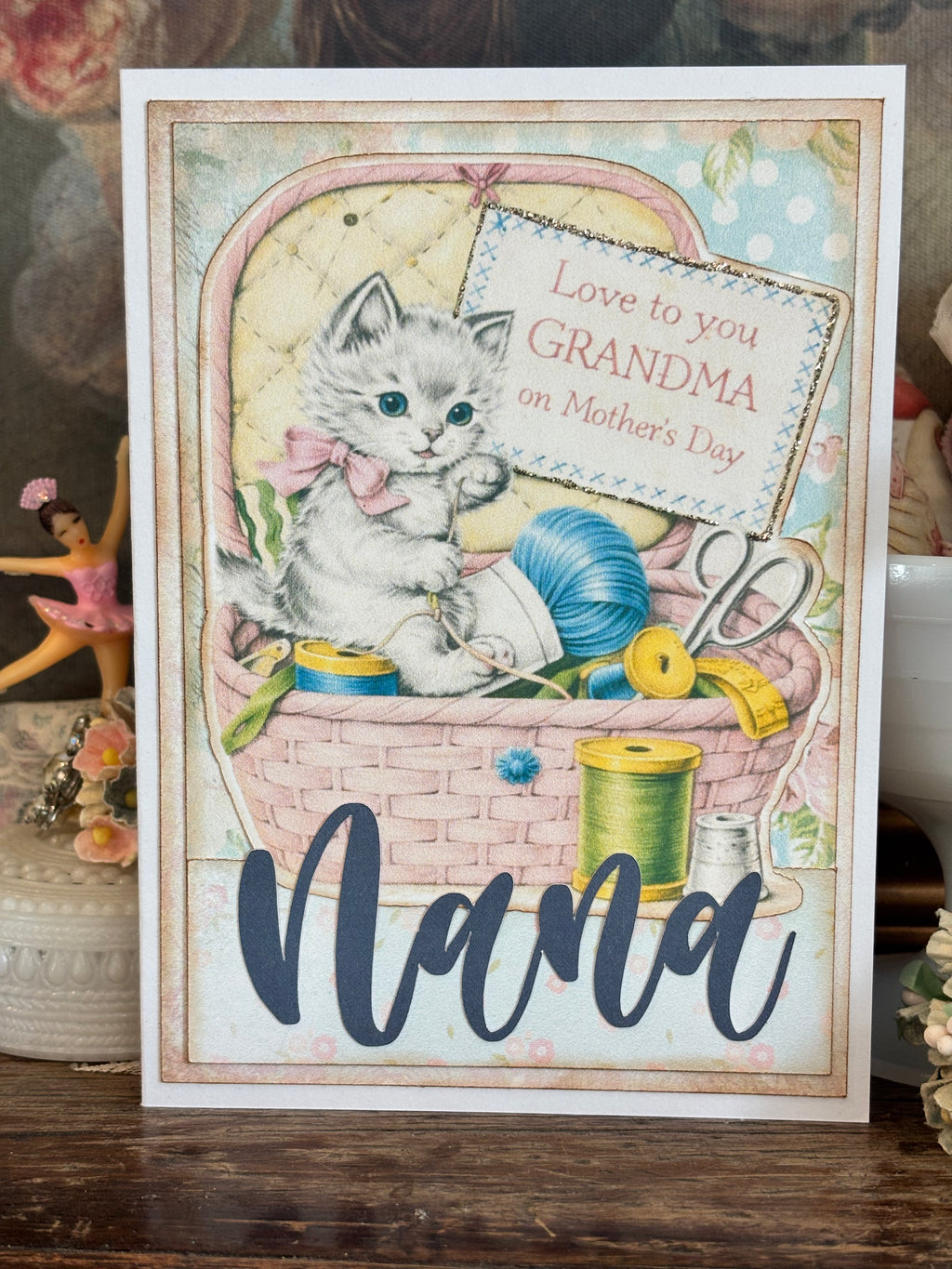 Mother's Day Kitten Nana Card