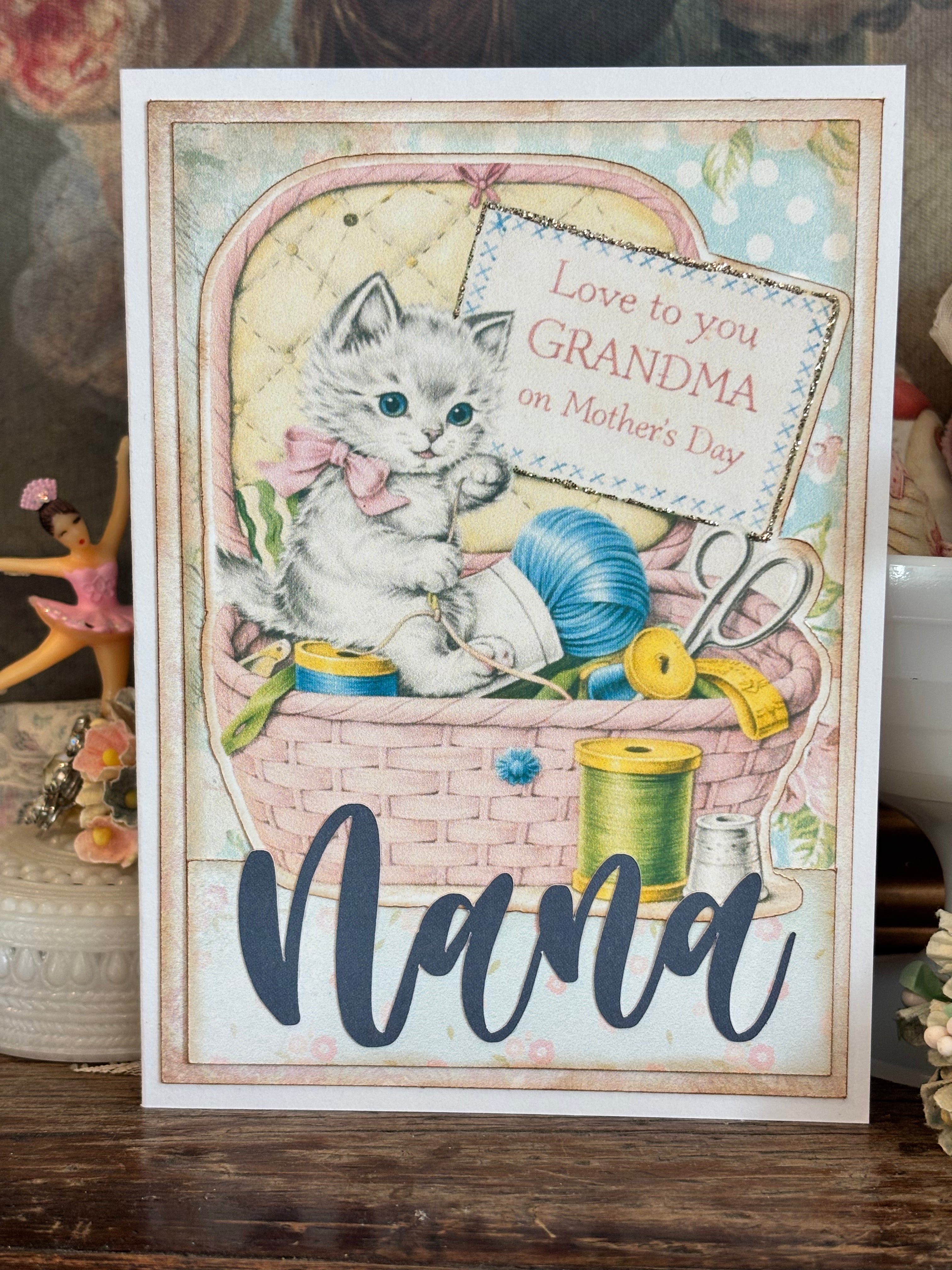 Mother's Day Kitten Nana Card