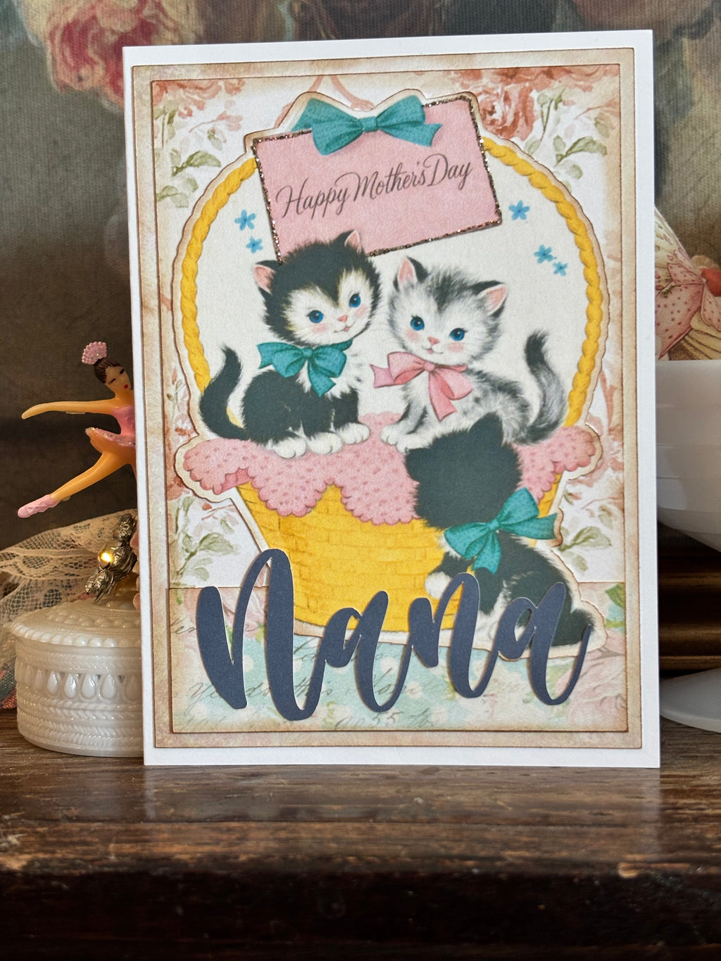 Mother's Day Kittens Nana Card