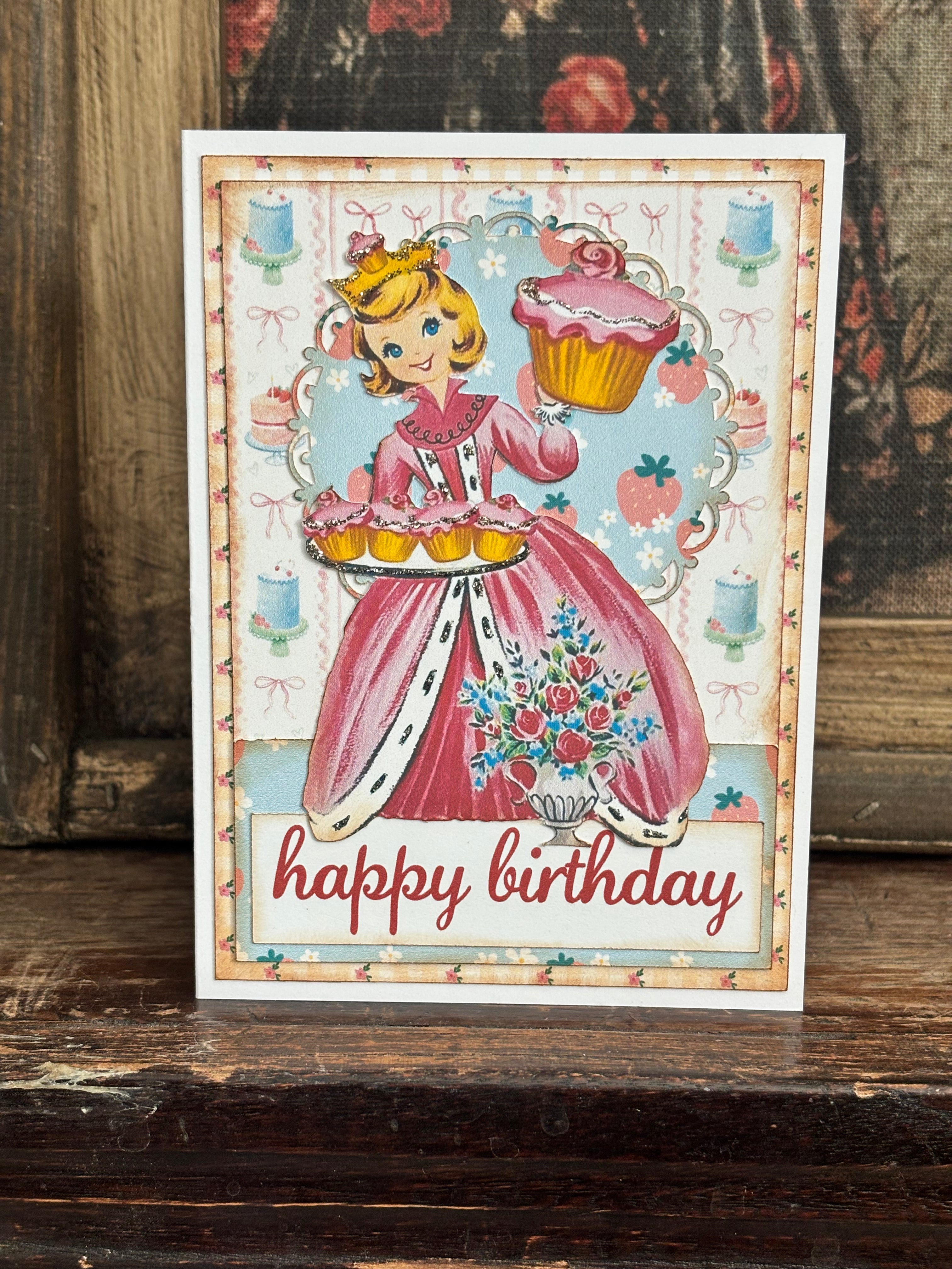Happy Birthday Tray Of Cupcakes Card